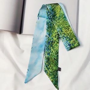 Two Van Gogh Oil Painting Thin Purse Scarves / Hair Bands / Scarves - #949